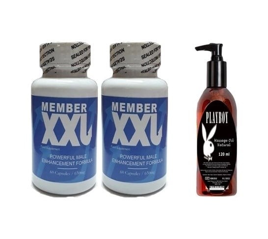 Member Etkili Member Xxl Erkeklere Özel 60lı 2 Adet + Etkili 120 Ml Masaj Yağı