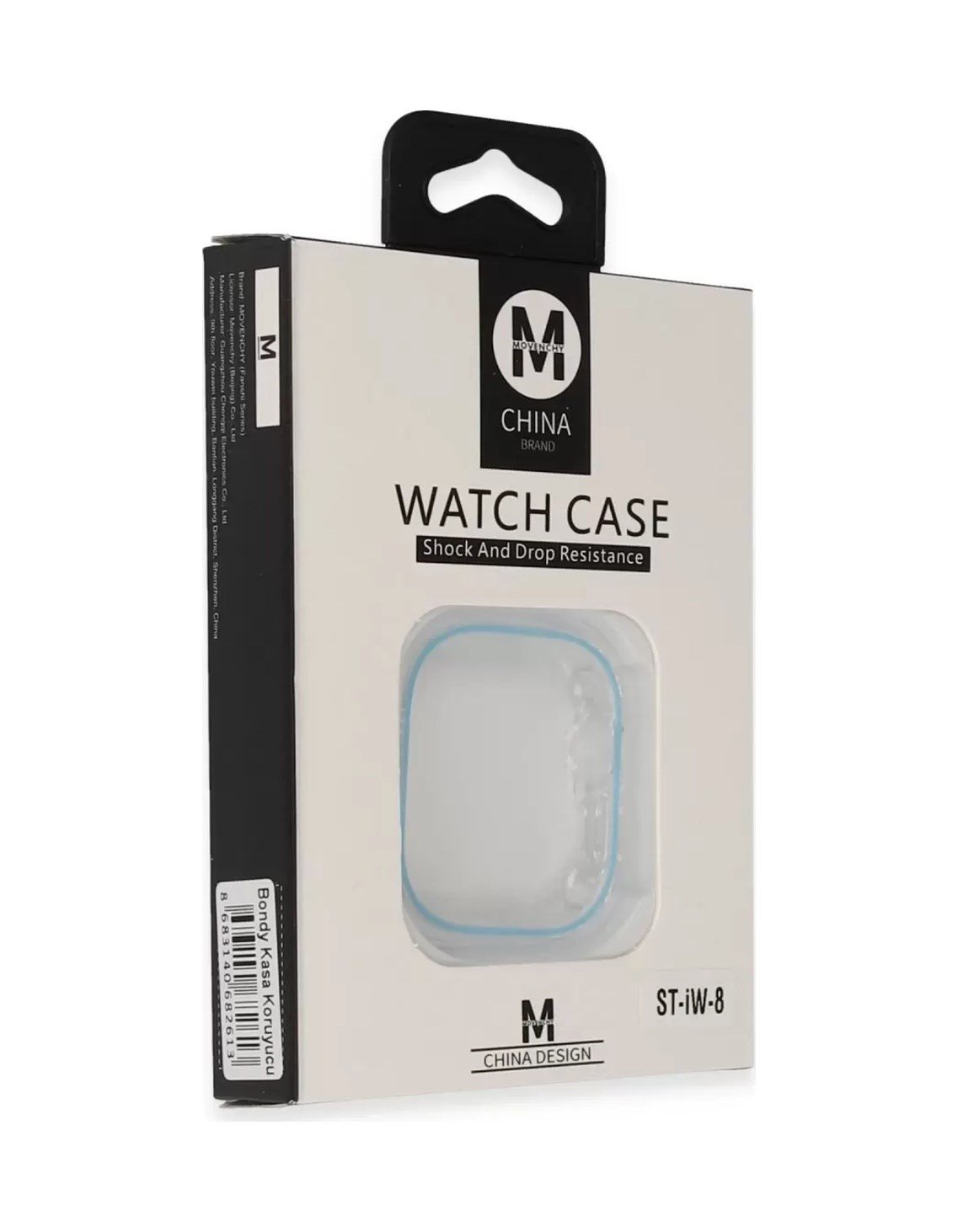 Movenchy Apple Watch 45mm Uyumlu Bondy Kasa Koruyucu - Sierra Blue -