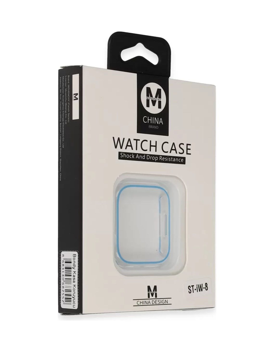 Movenchy Apple Watch 45mm Uyumlu Bondy Kasa Koruyucu - Mavi -