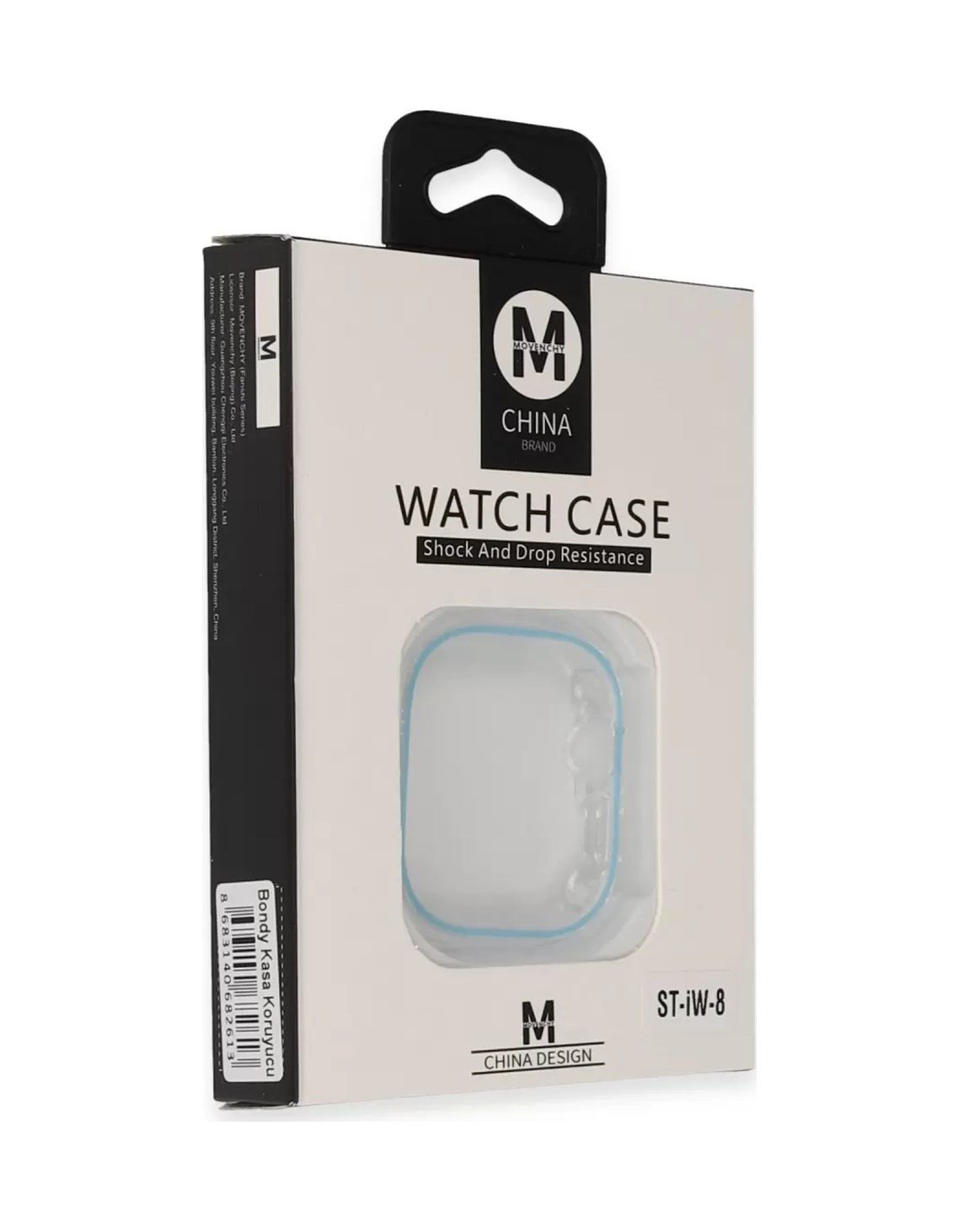 Movenchy Apple Watch Ultra 49mm Uyumlu Bondy Kasa Koruyucu - Sierra Blue -