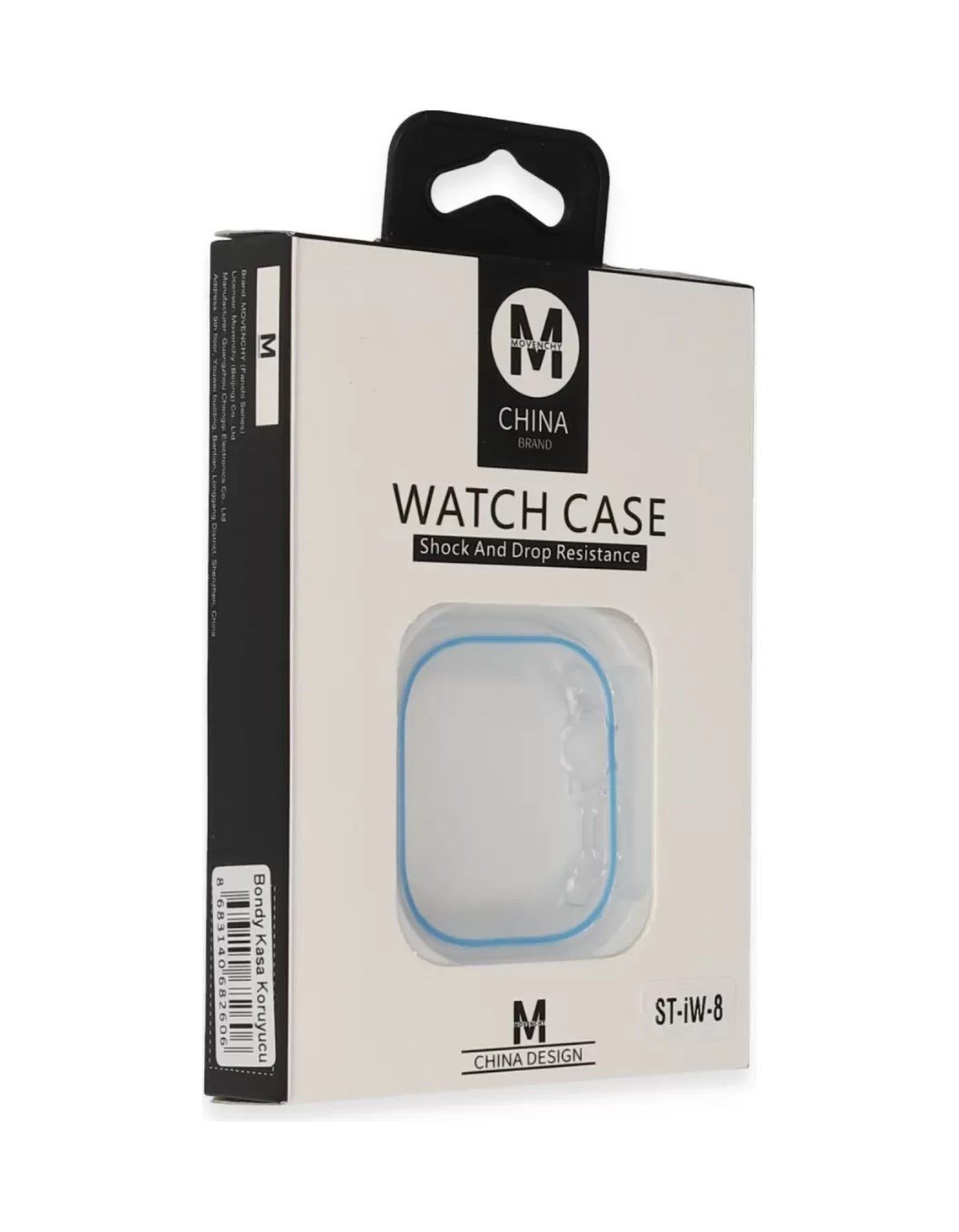 Movenchy Apple Watch Ultra 49mm Uyumlu Bondy Kasa Koruyucu - Mavi -