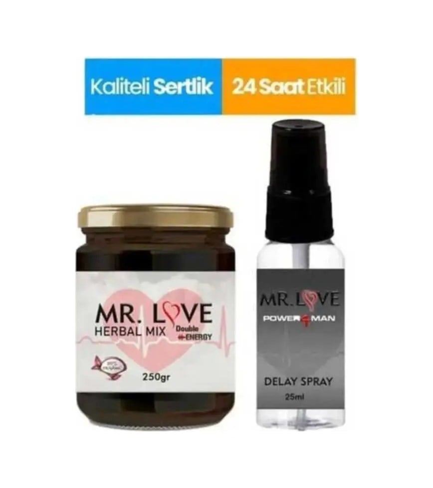 Mr. Love Erkeklere Özel Doğal Macunu 250 Gr & Mr. Love Uzun Süreli Sprey
