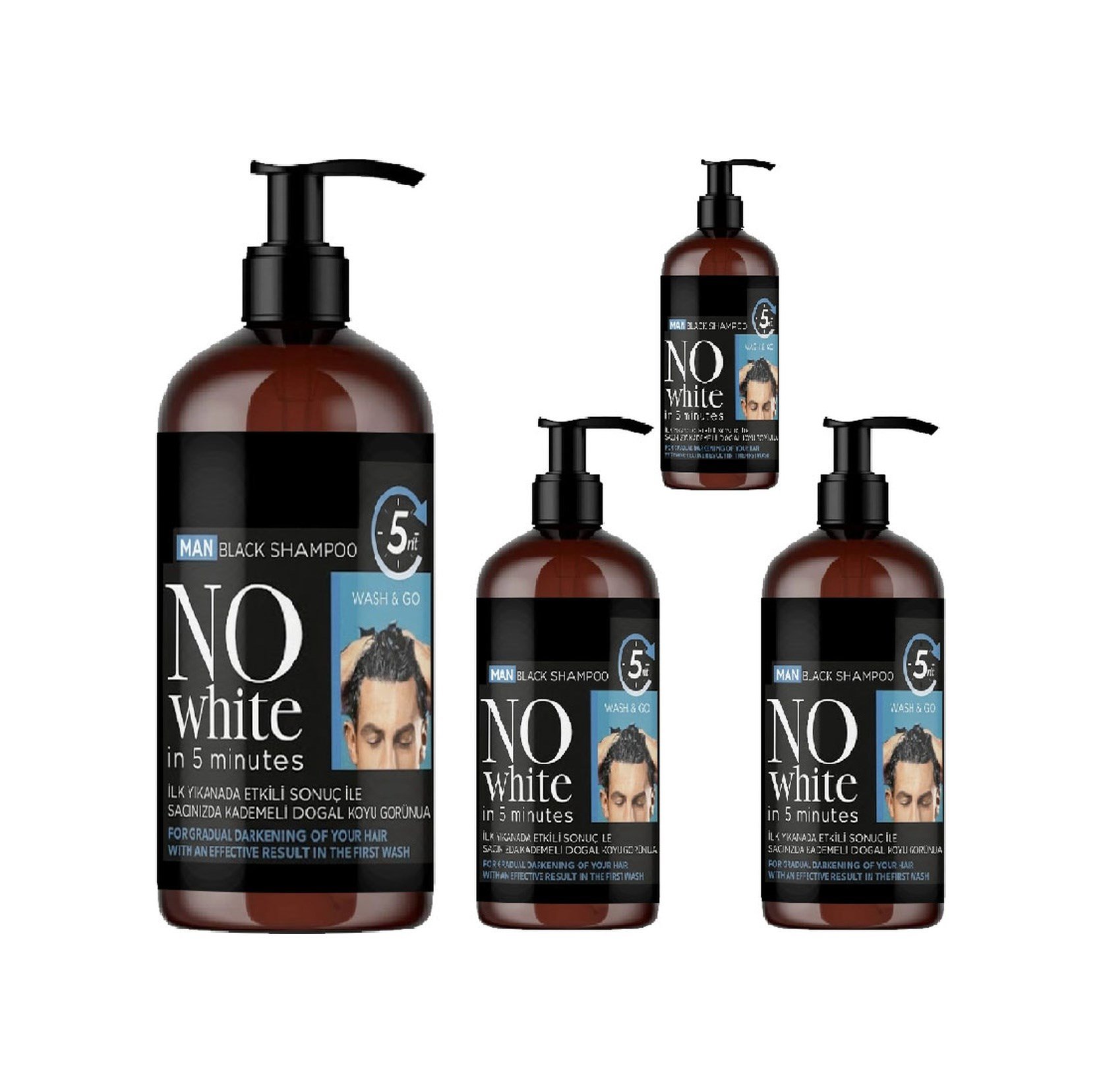 Nowhite Erkek Saç Şampuanı 250 Ml 4 Adet
