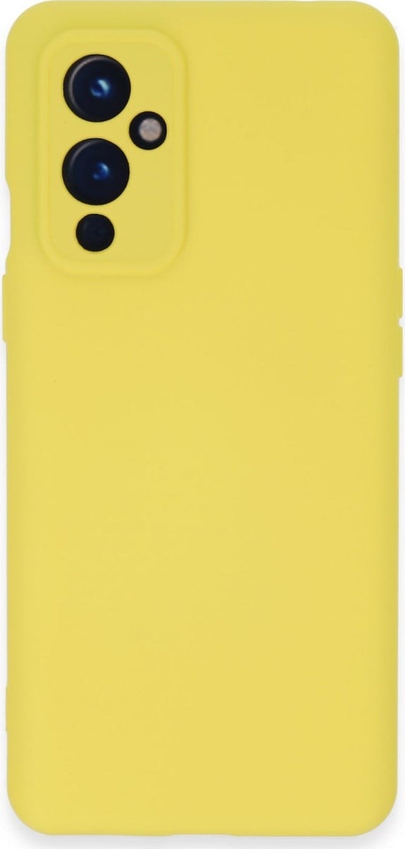 One Plus 9 Kılıf Nano İçi Kadife Silikon - Sarı Belirtilmemiş