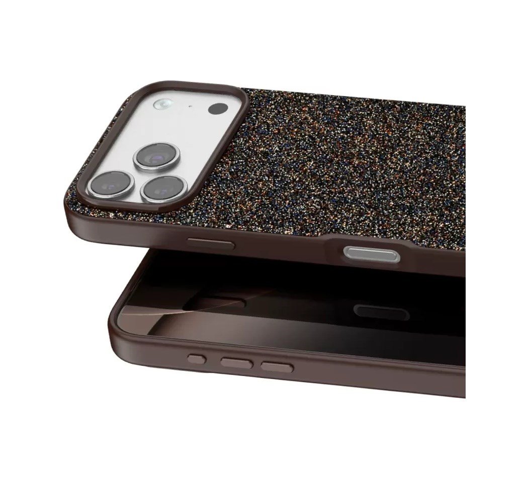 Onegif Apple Uyumlu iPhone 17 Pro Max Uyumlu Bright Simli Kapak - Gold Belirtilmemiş