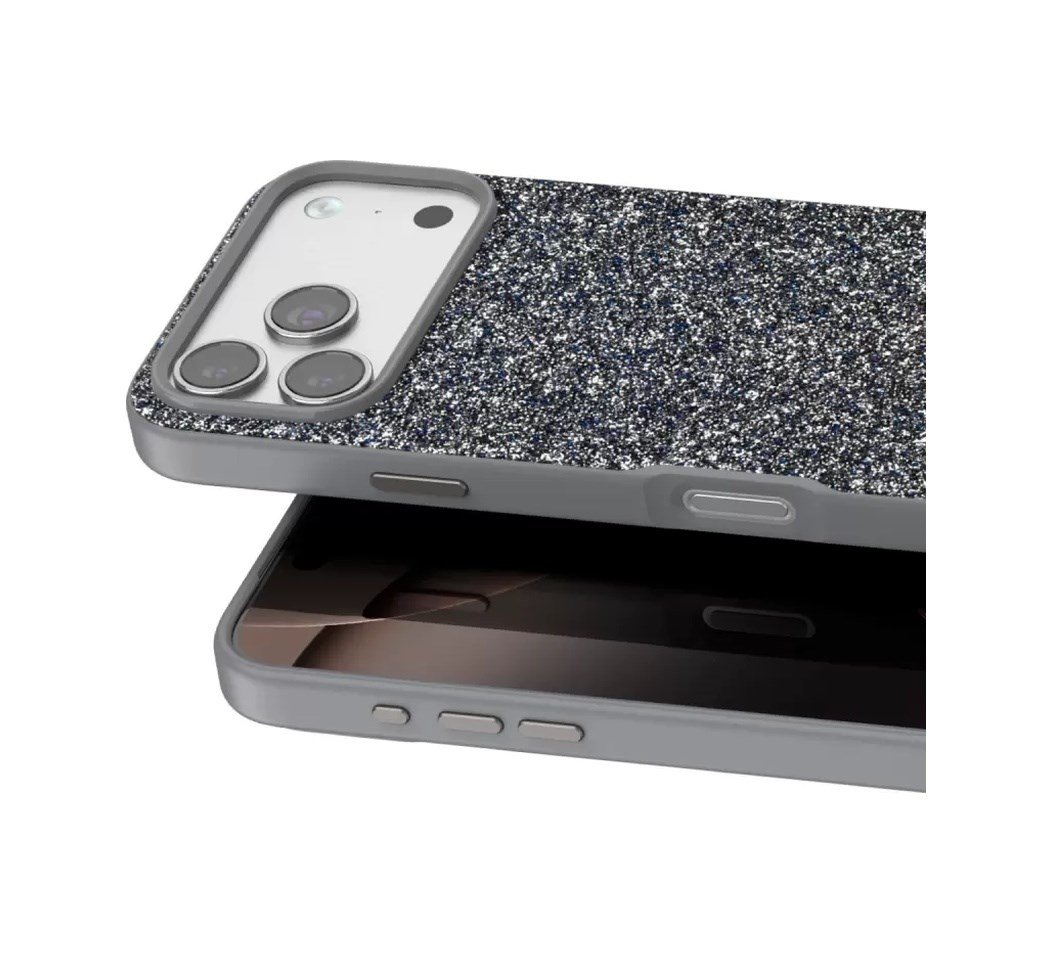 Onegif Apple Uyumlu iPhone 17 Pro Max Uyumlu Bright Simli Kapak - Gümüş Belirtilmemiş