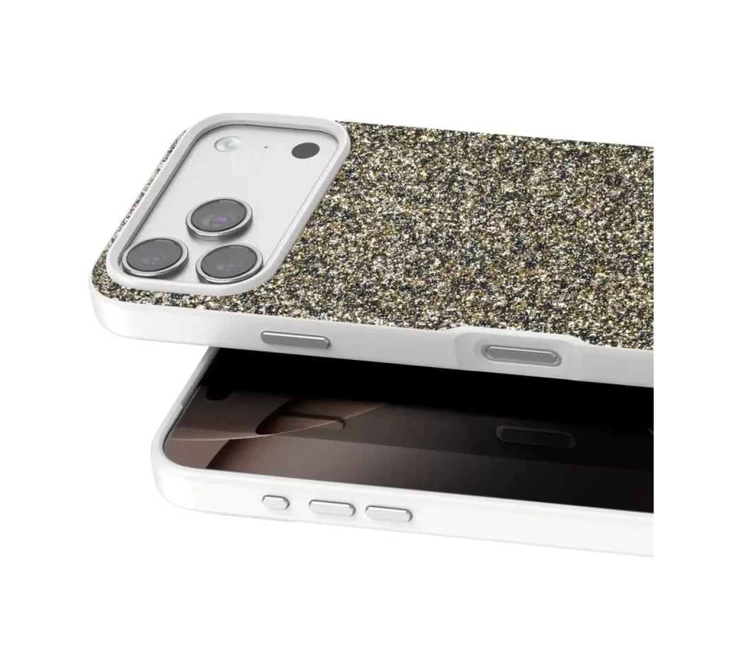 Onegif Apple Uyumlu iPhone 17 Pro Uyumlu Bright Simli Kapak - Çöl Titanyum Belirtilmemiş