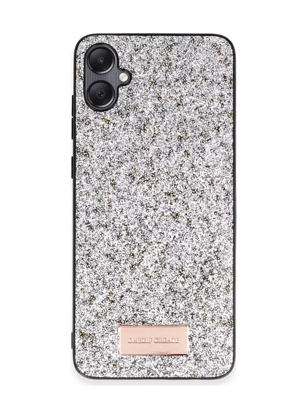 Onegif Samsung Galaxy A05 Uyumlu Bright Simli Kapak - Gümüş Belirtilmemiş