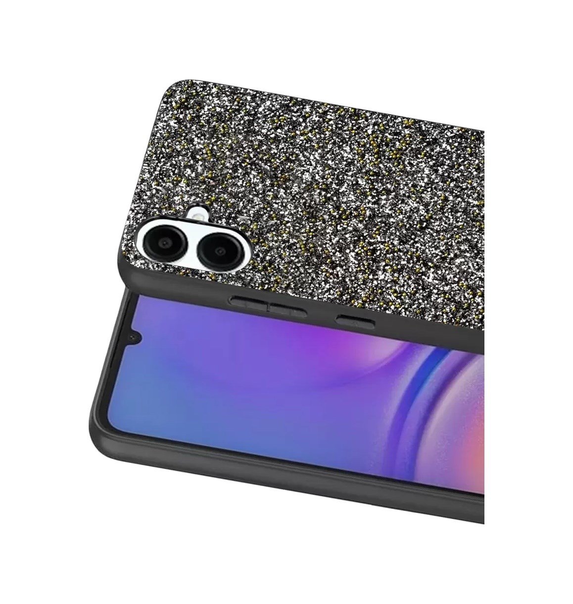 Onegif Samsung Galaxy A07 4g Uyumlu Bright Simli Kapak - Gold Belirtilmemiş
