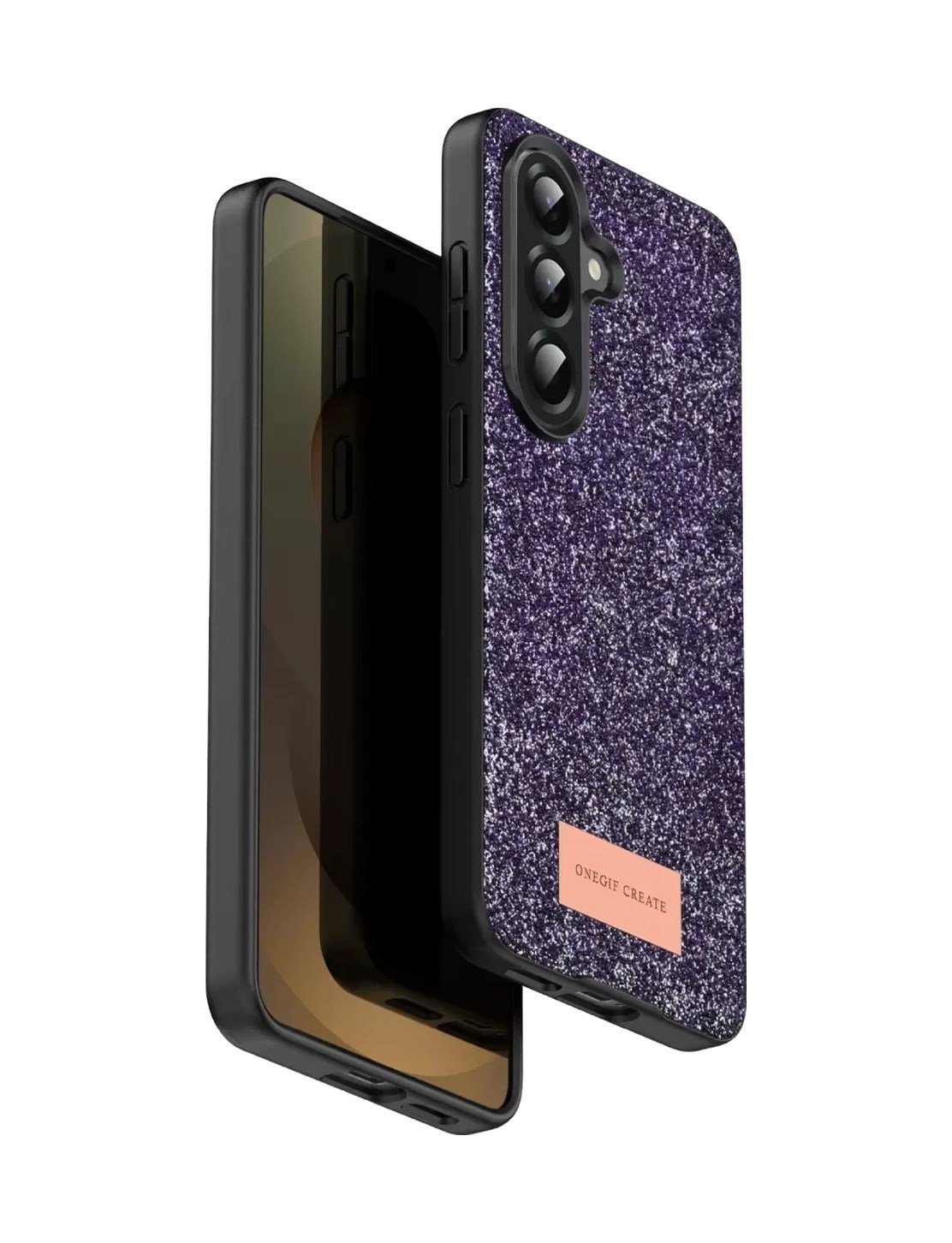 Onegif Samsung Galaxy A17 5g Uyumlu Bright Simli Kapak - Derin Mor Belirtilmemiş