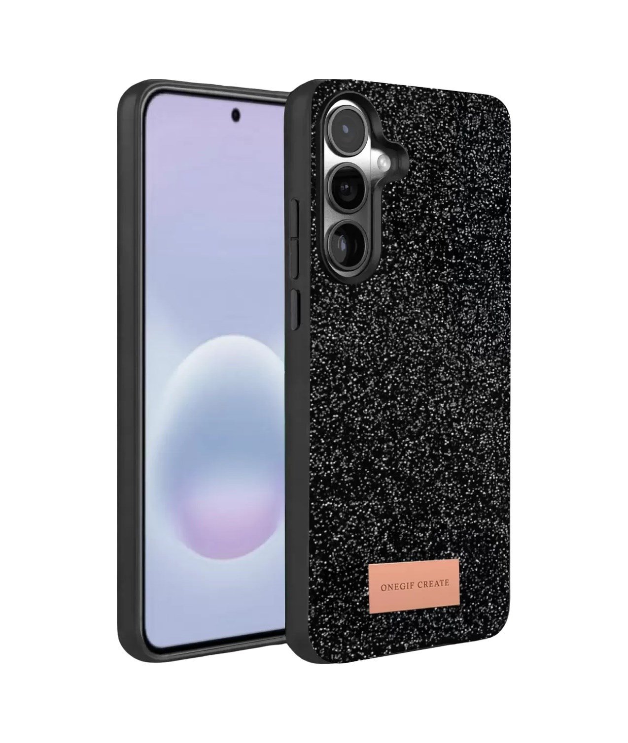 Onegif Samsung Galaxy A37 5g Uyumlu Bright Simli Kapak - Siyah Belirtilmemiş