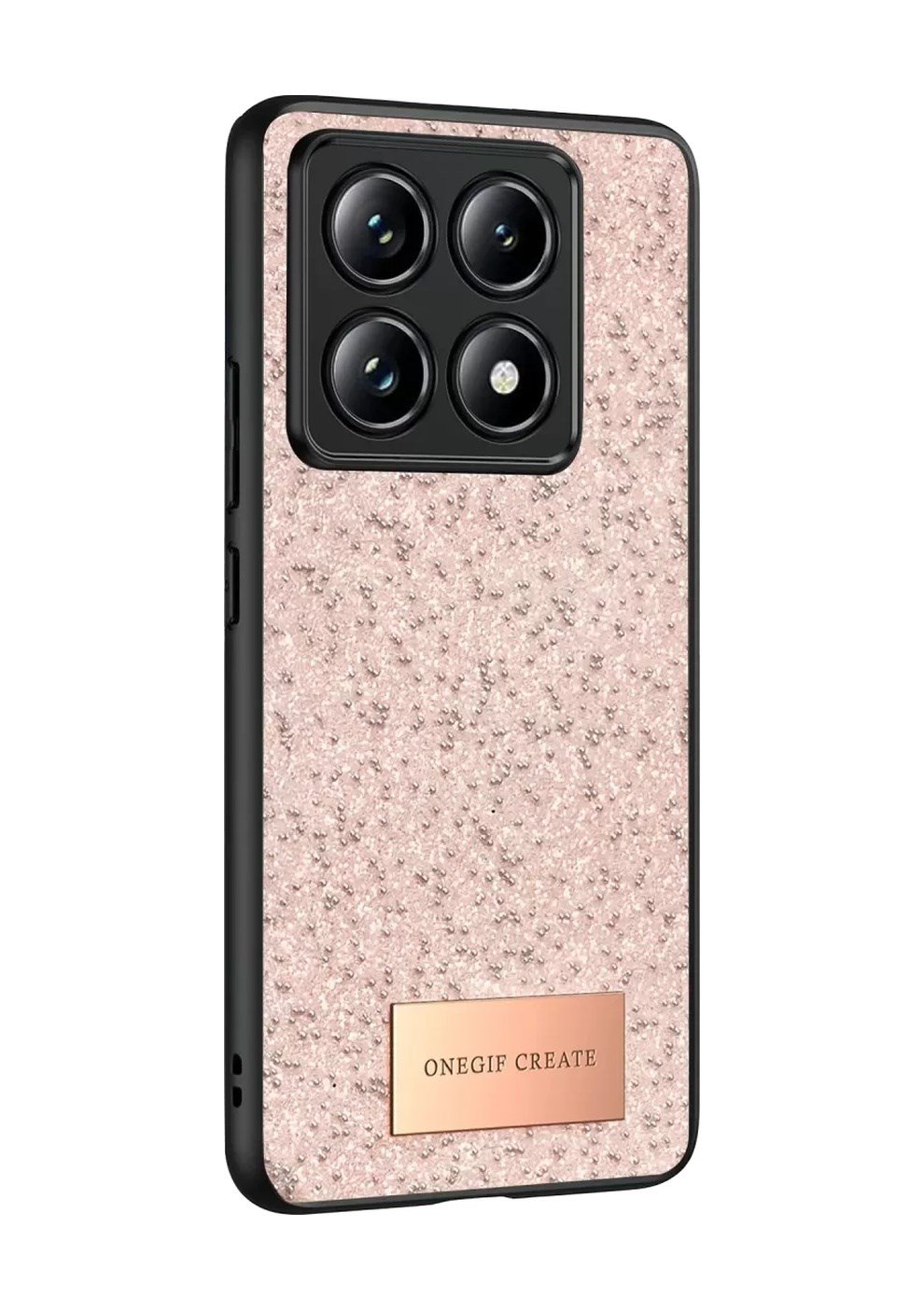 Onegif Xiaomi Mi 14t Pro Uyumlu Bright Simli Kapak - Pembe Belirtilmemiş