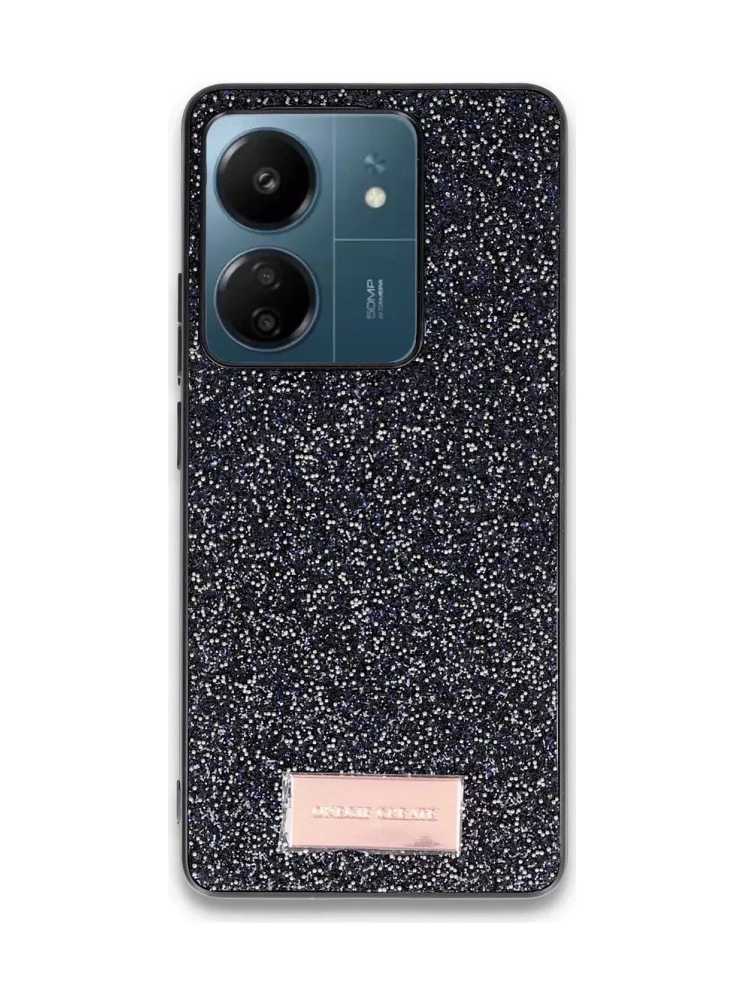 Onegif Xiaomi Redmi 13c Uyumlu Bright Simli Kapak - Siyah Belirtilmemiş