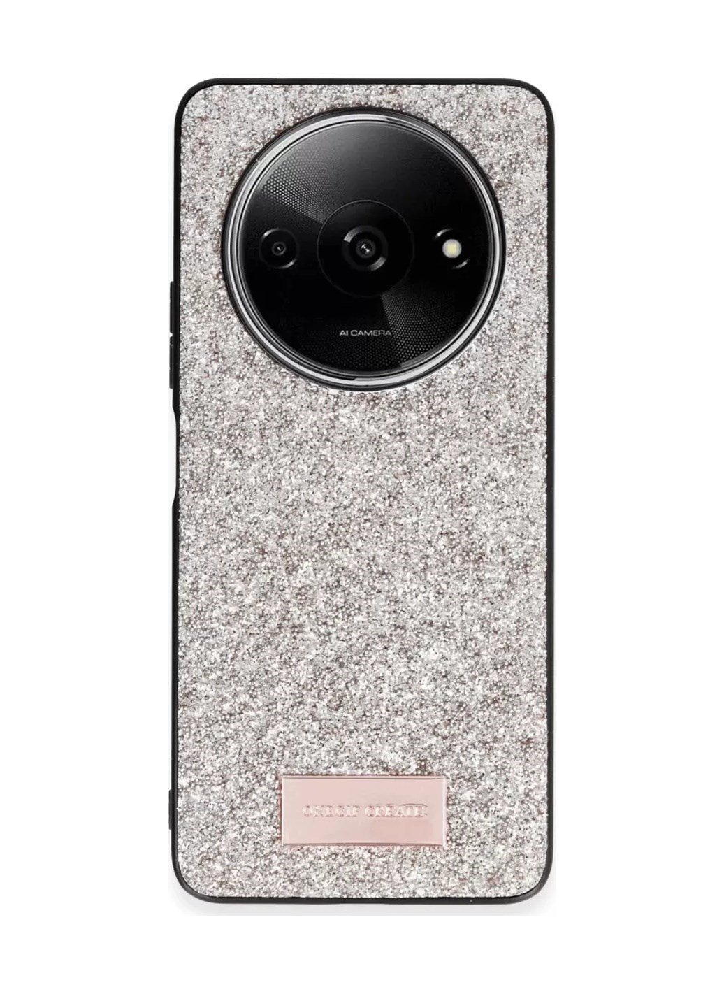 Onegif Xiaomi Redmi A3 4g Uyumlu Bright Simli Kapak - Gold Belirtilmemiş