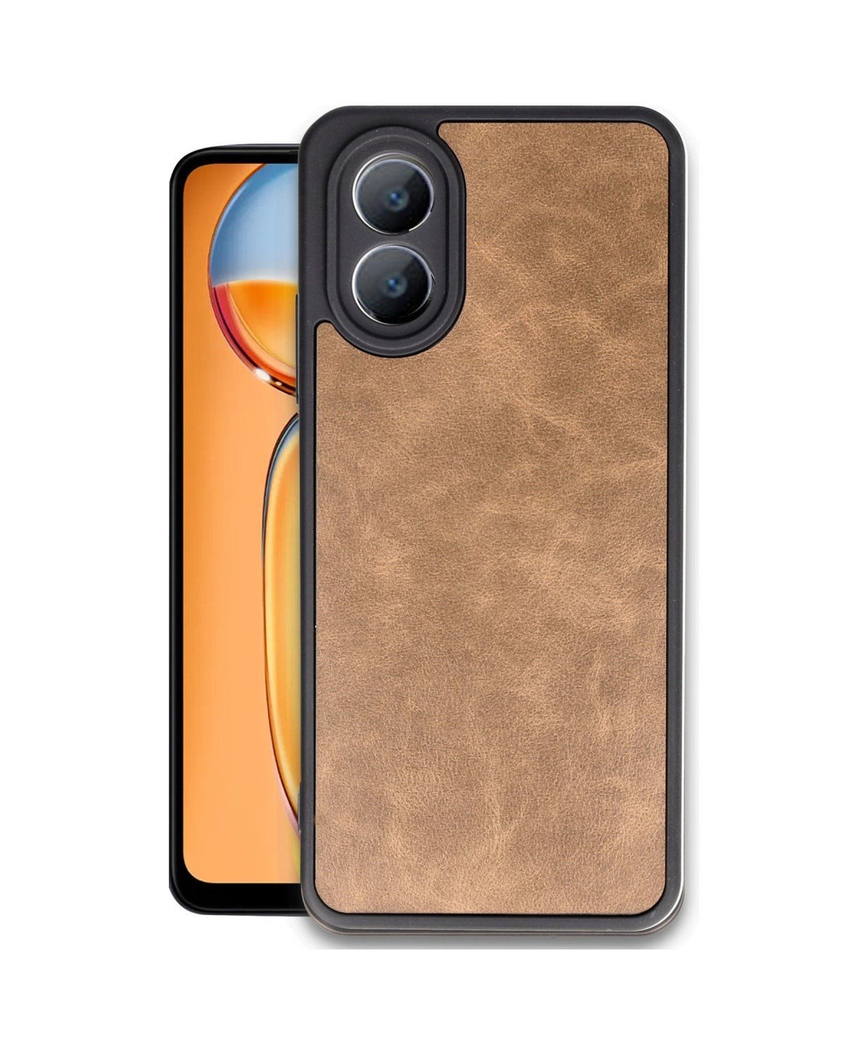 Oppo A38 Uyumlu Kılıf Aras Deri Kapak - Taba Belirtilmemiş