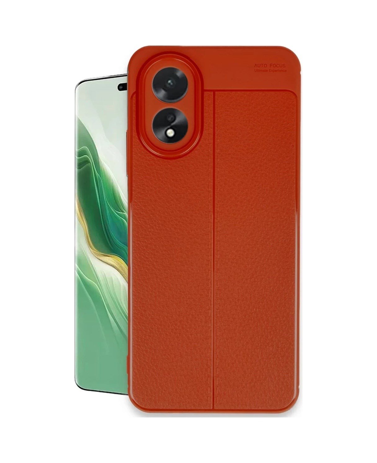 Oppo A38 Uyumlu Kılıf Auto Focus Kapak - Kırmızı Belirtilmemiş