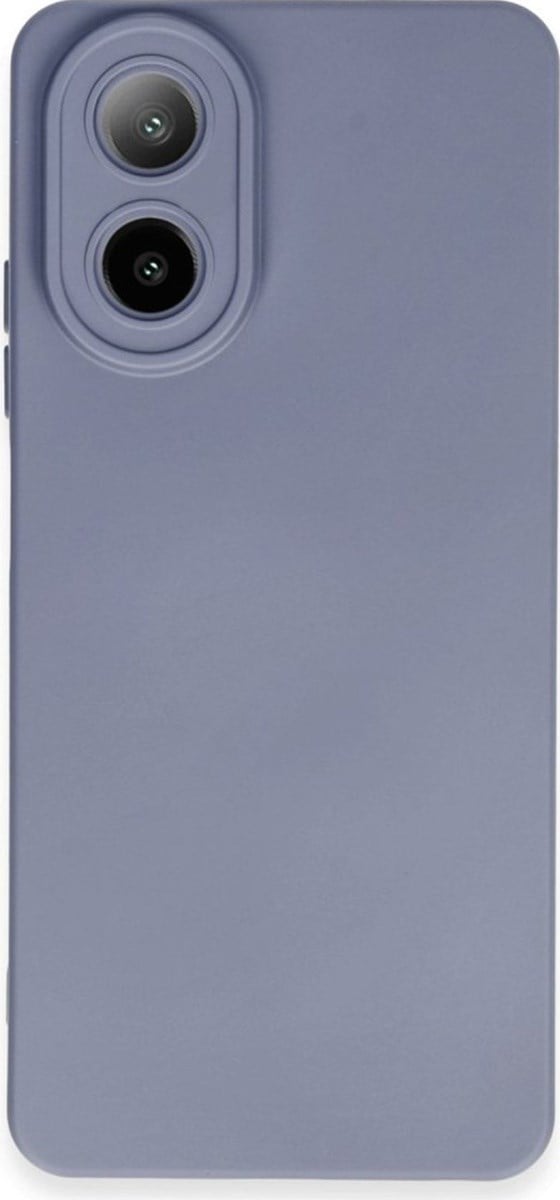 Oppo A38 Uyumlu Kılıf Nano İçi Kadife Silikon - Gri Belirtilmemiş