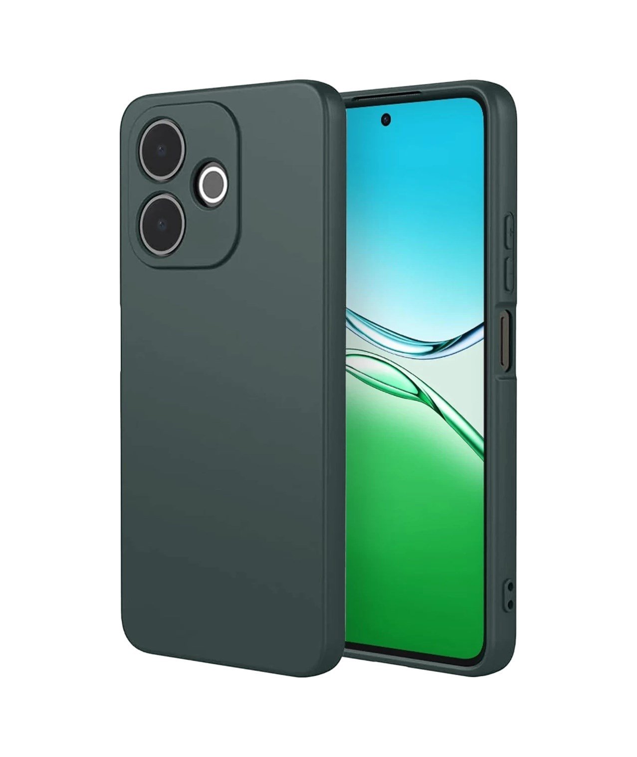 Oppo A5 Pro 4g Uyumlu First Silikon - Koyu Yeşil Belirtilmemiş