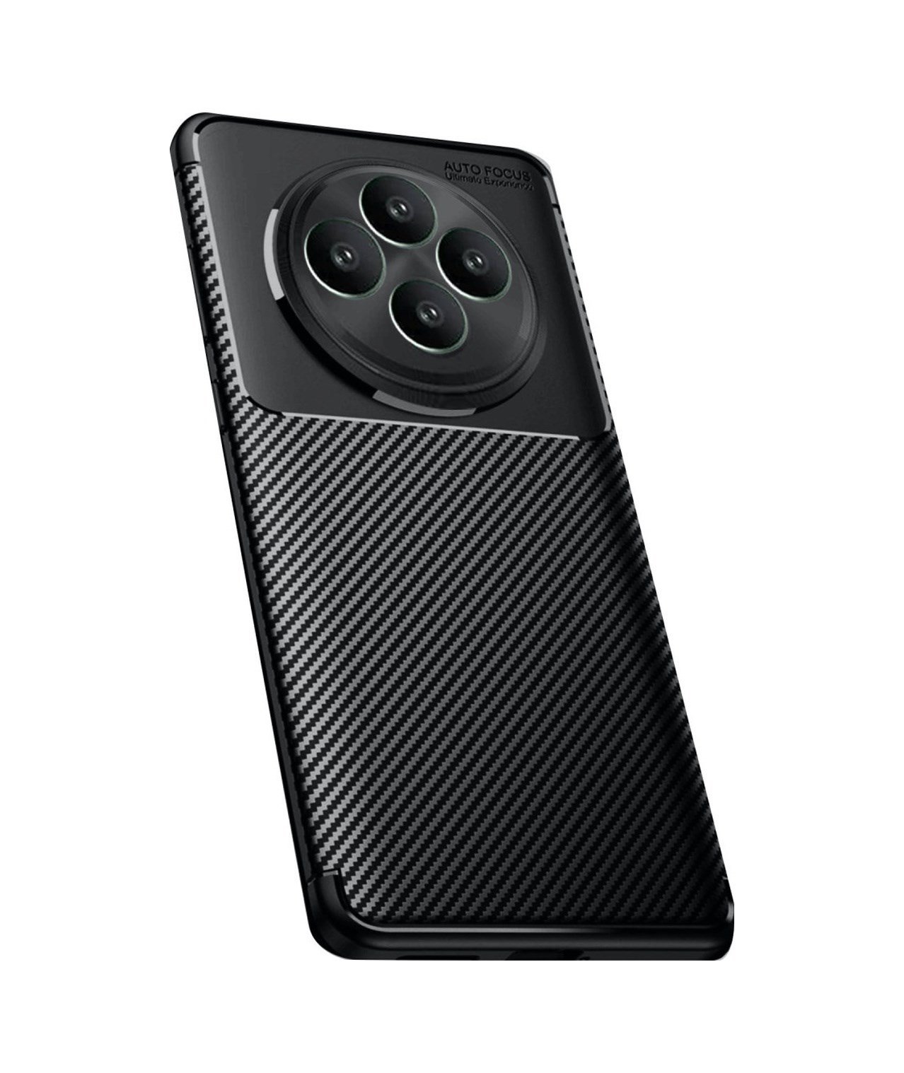 Oppo Reno 11 Uyumlu Fs Kılıf Auto Focus Karbon Kapak - Siyah Belirtilmemiş