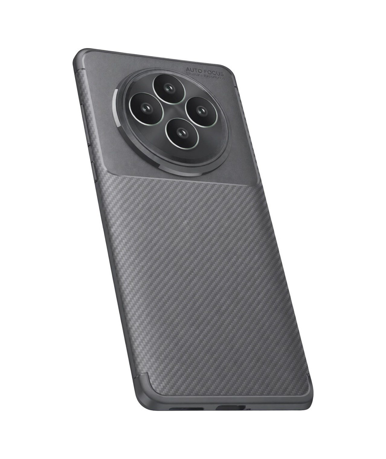 Oppo Reno 11 Uyumlu Fs Kılıf Auto Focus Karbon Kapak - Gri Belirtilmemiş