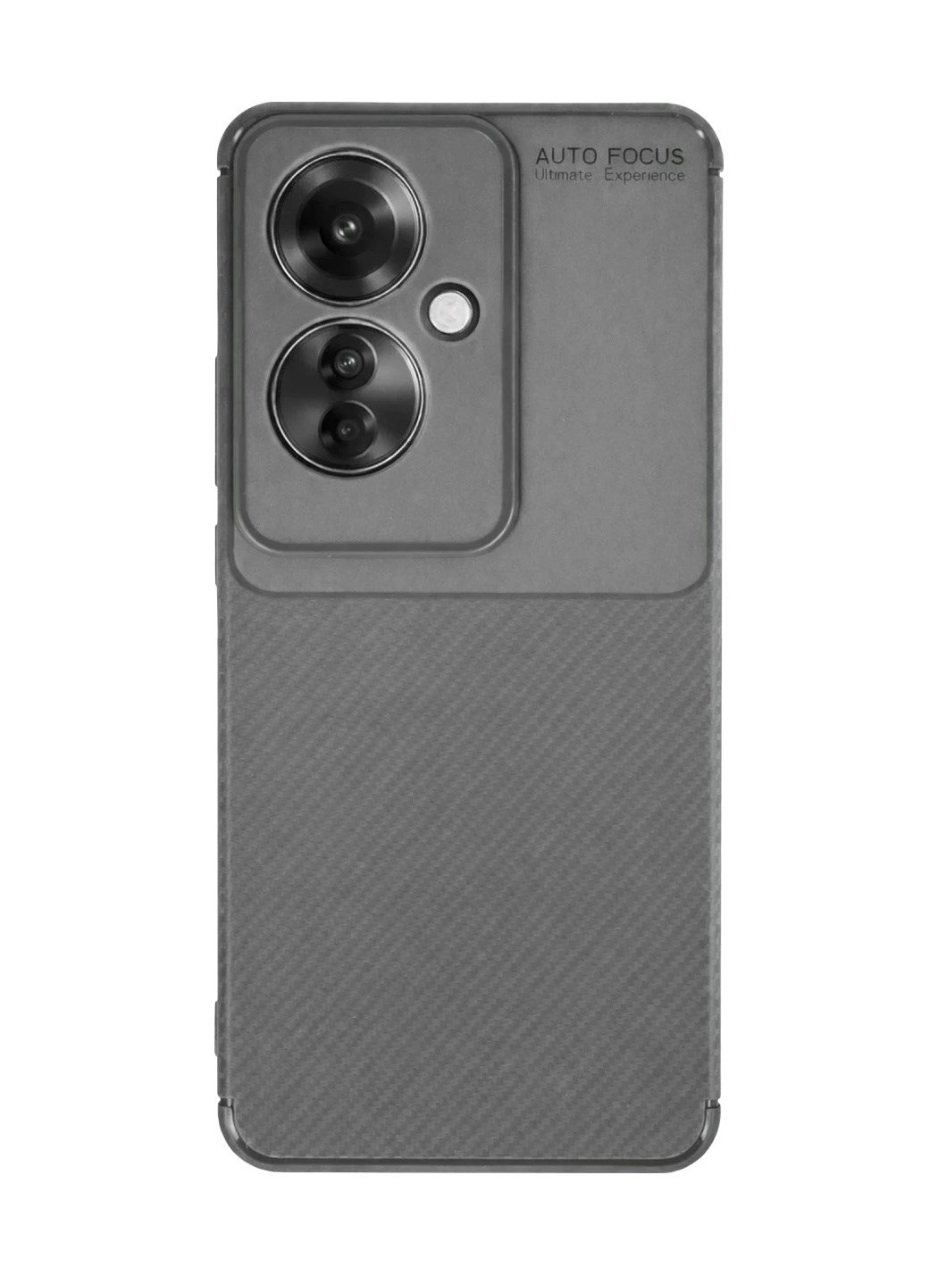 Oppo Reno 11f Uyumlu Kılıf Auto Focus Karbon Kapak - Gri Belirtilmemiş