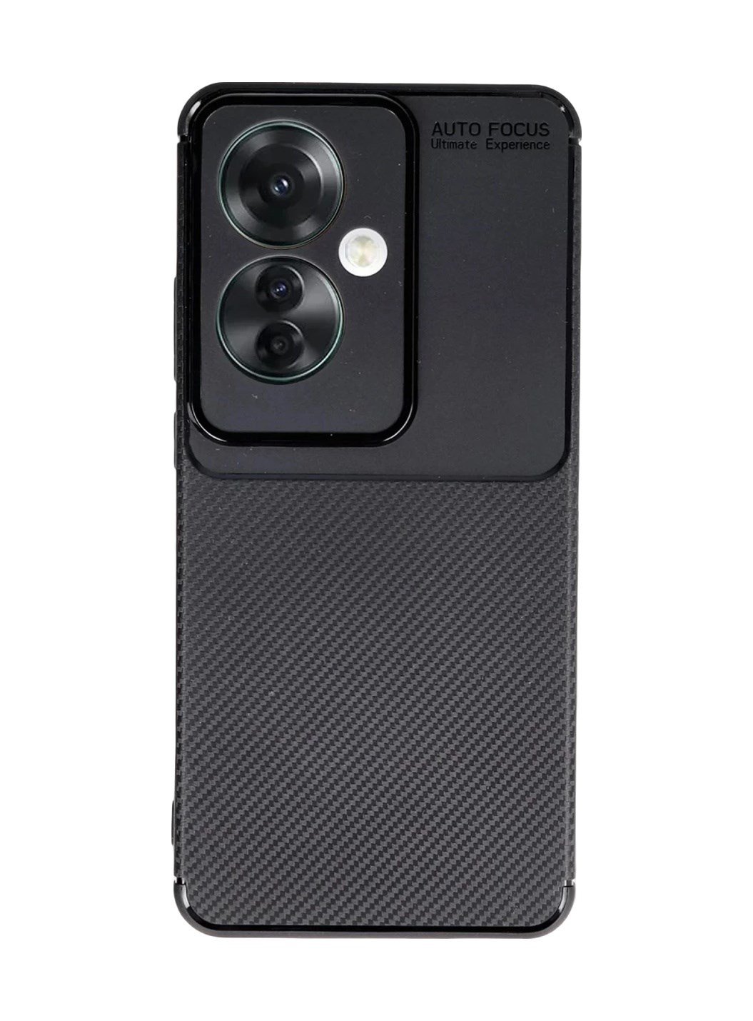 Oppo Reno 11f Uyumlu Kılıf Auto Focus Karbon Kapak - Siyah Belirtilmemiş