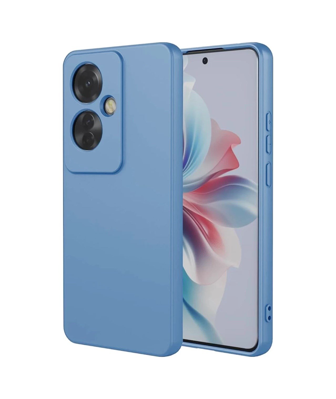 Oppo Reno 11f Uyumlu Kılıf First Silikon - Mavi Belirtilmemiş