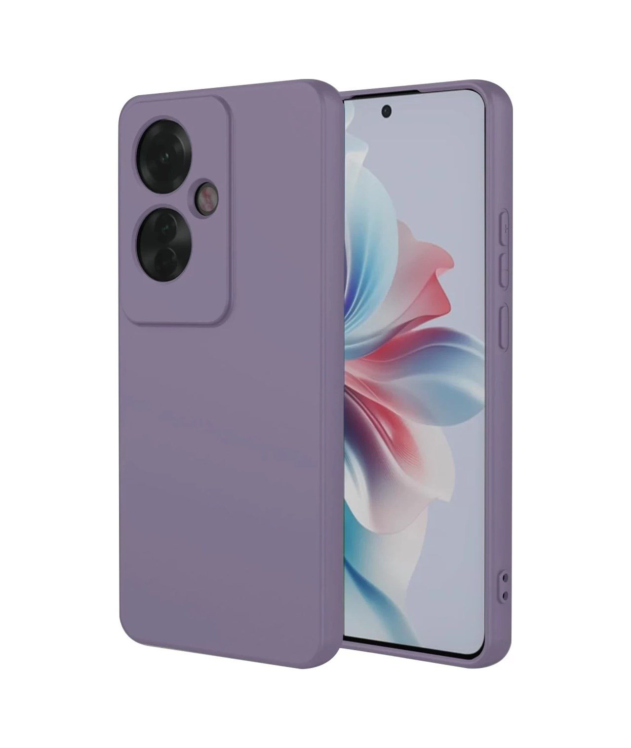 Oppo Reno 11f Uyumlu Kılıf First Silikon - Lila Belirtilmemiş