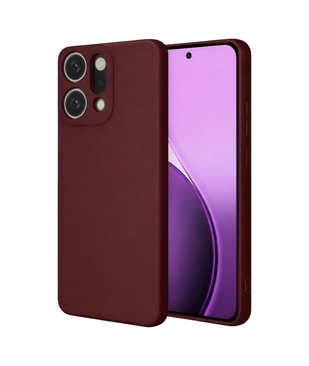 Oppo Reno 14 Uyumlu First Silikon - Bordo Belirtilmemiş