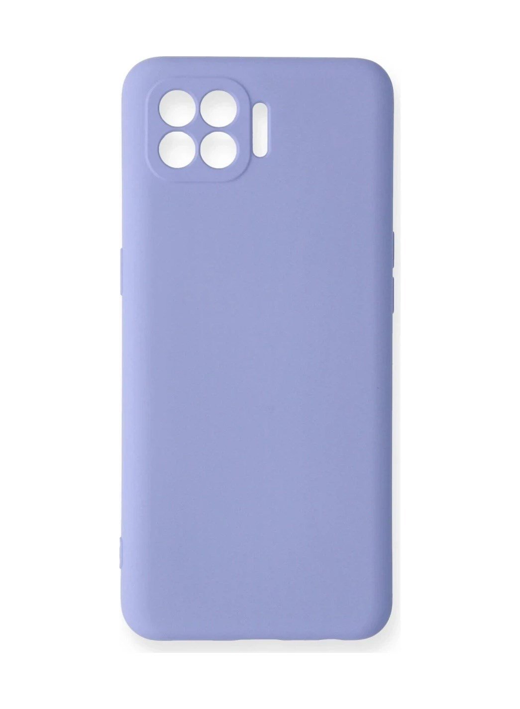Oppo Reno 4 Lite Kılıf Nano İçi Kadife Silikon - Lila 0.2M-Çok Renkli