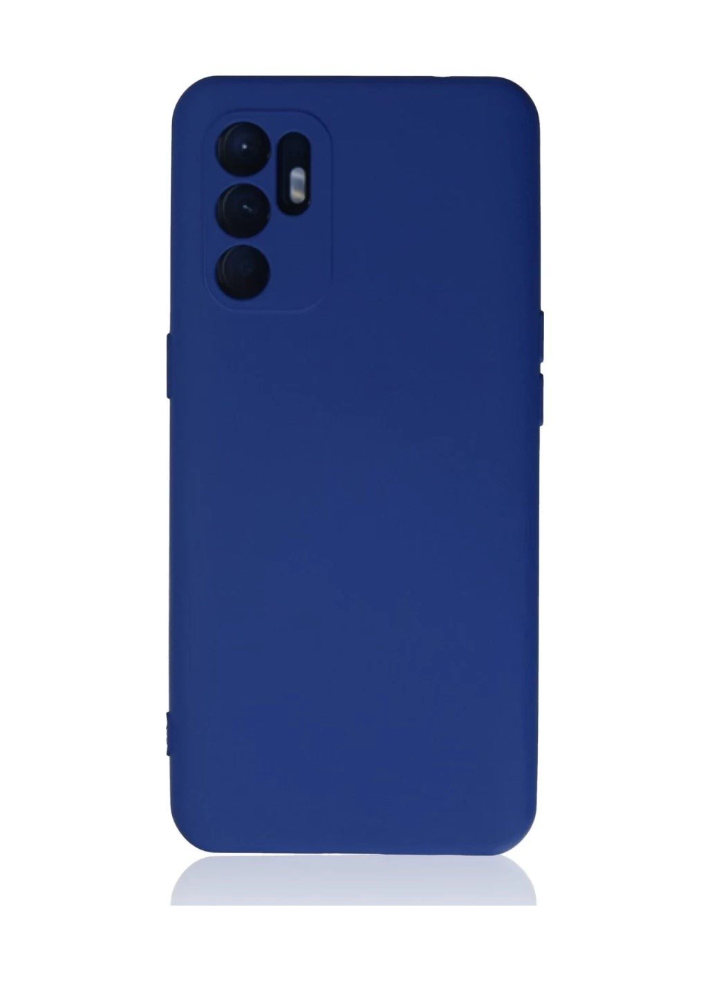 Oppo Reno 6 Uyumlu Kılıf Nano İçi Kadife Silikon - Mavi Belirtilmemiş