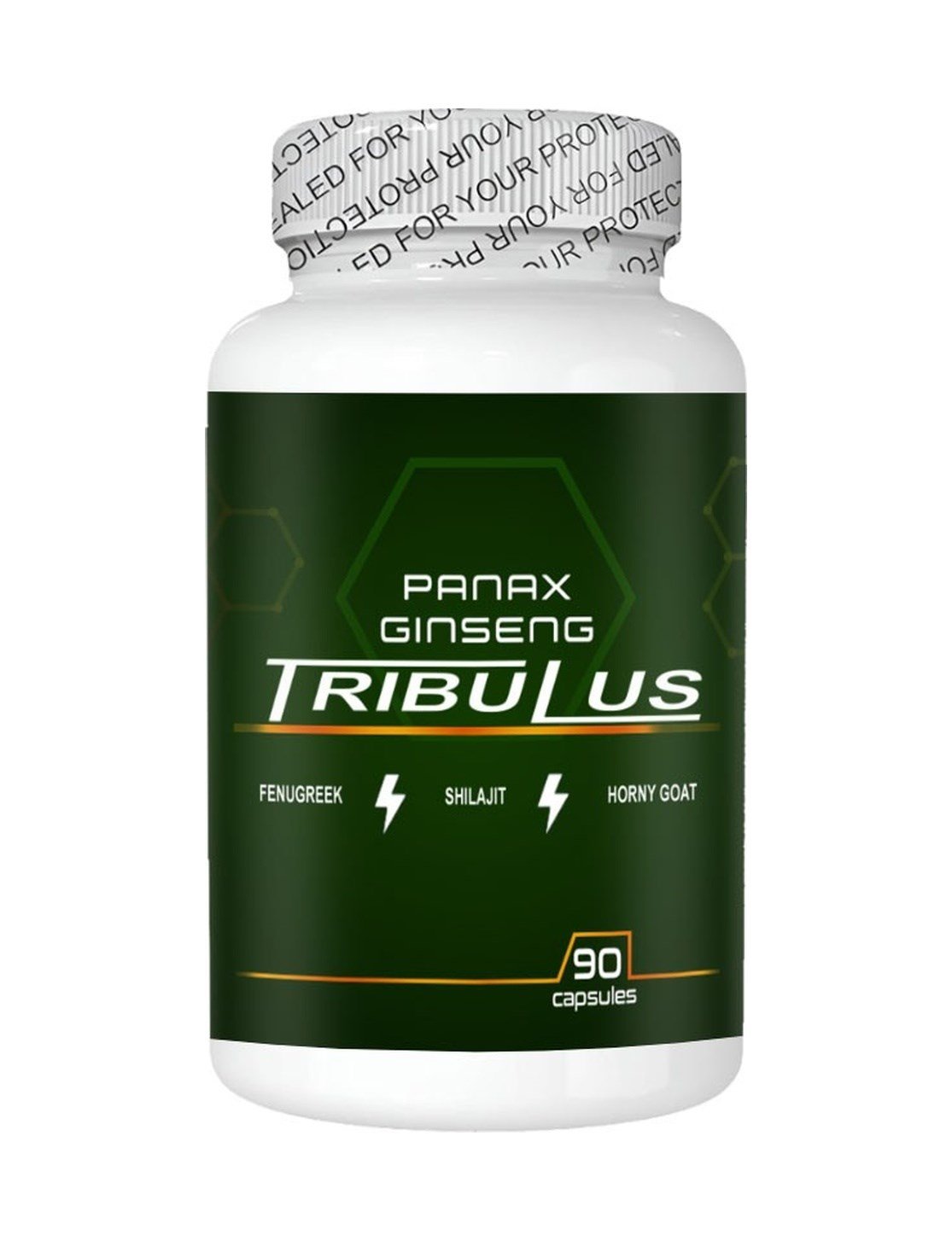 Panax 1 Kutu Panax Ginseng Tribuluslu Fenugreekli Shilajitli Hornygoatlı 90 Lı Erkeklere Özel Caps