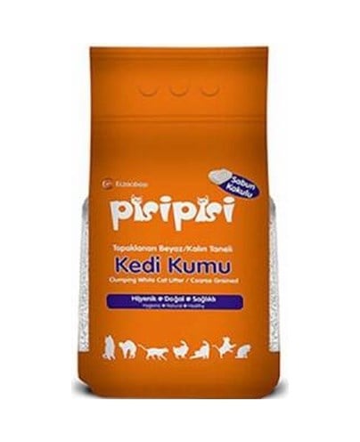 Pisipisi Sabun Kokulu Topaklanan Kalın Taneli Bentonit Kedi Kumu 10 Kg