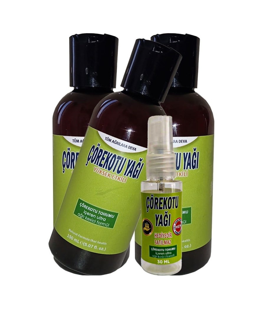 Playboy Çörek Otu Tohum Yağı 3adet Cep/seyahat Modeli 150 Ml Crk:040 + Yanında Hediye30 Ml Çörek Otu Yağı Diğer