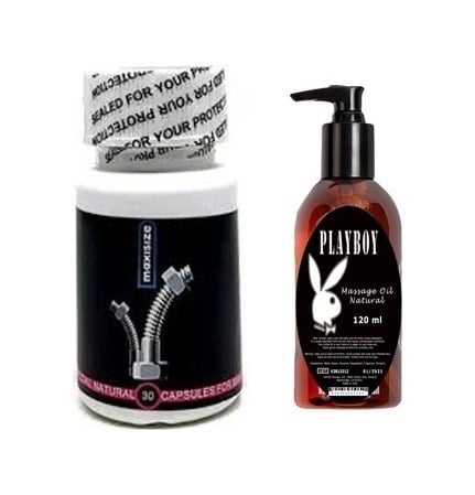 Playboy Hintohu Maxisize Supplement Erkekler İçin 30lu Playboy Masaj Yağı