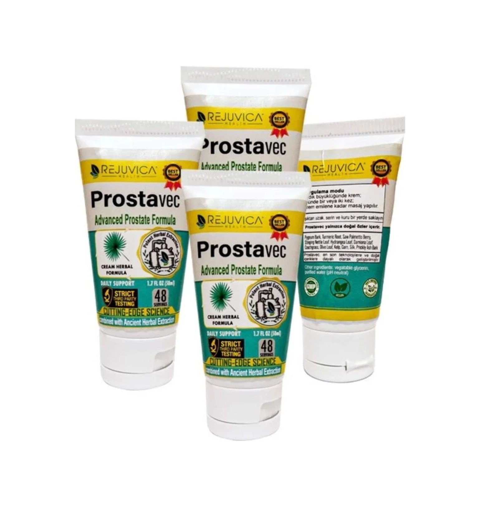 Prostavec 4 Tane X 50 Ml Krem Erkeklere Özel Yer Kremi