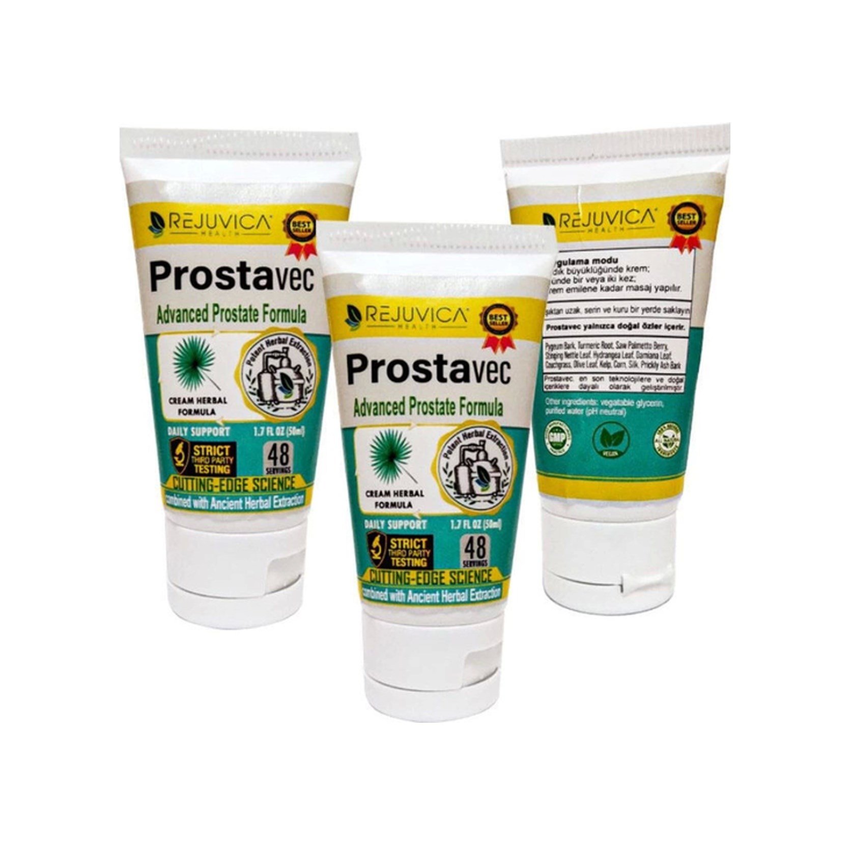 Prostavec Cream 50 Ml 3 Adet / Erkeklerin Özel Sorununa Destekleyici Krem