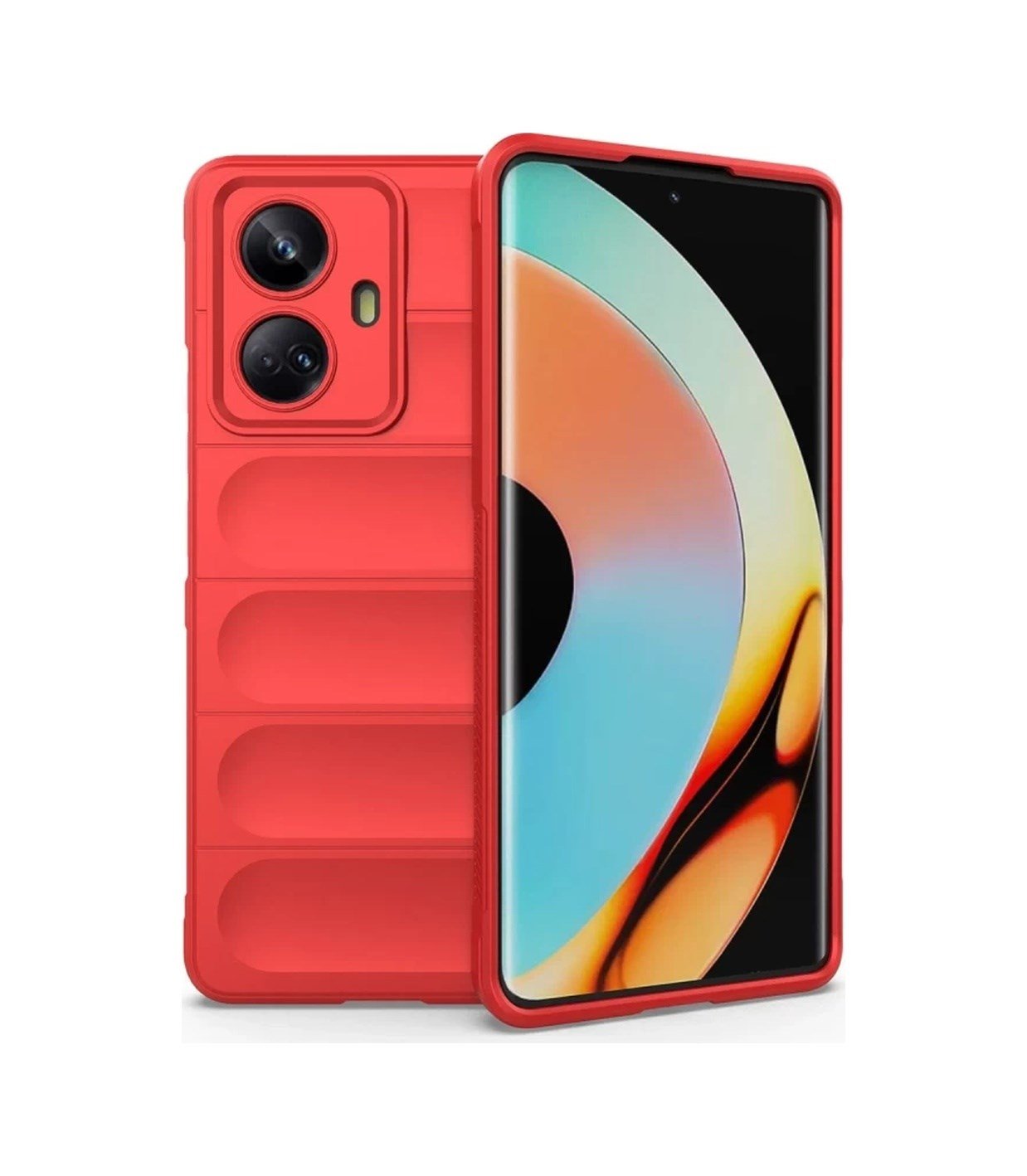 Realme 10 Pro 5g Uyumlu Kılıf Optimum Silikon - Kırmızı Belirtilmemiş