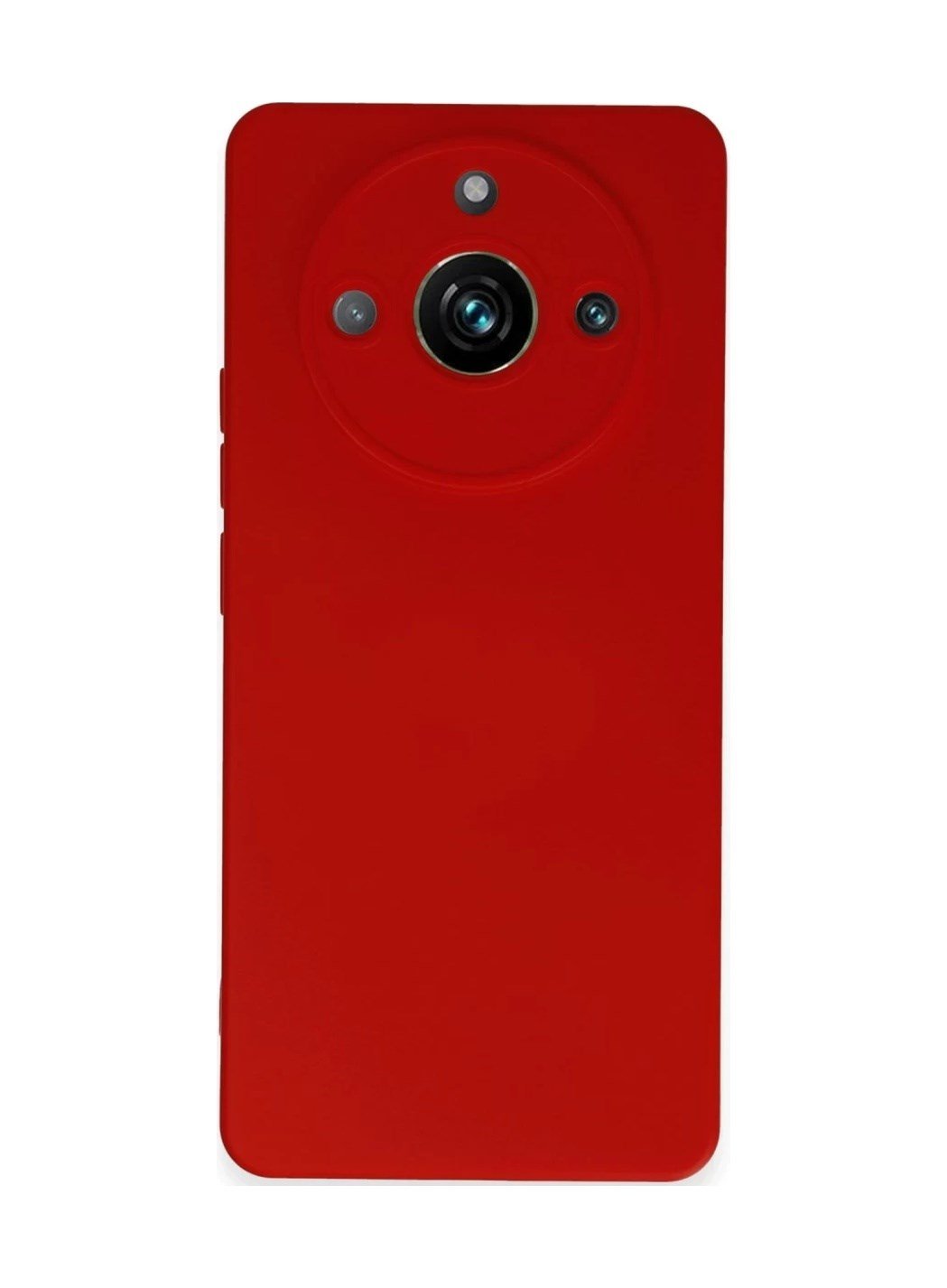 Realme 11 Pro Uyumlu Kılıf Nano İçi Kadife Silikon - Kırmızı Belirtilmemiş