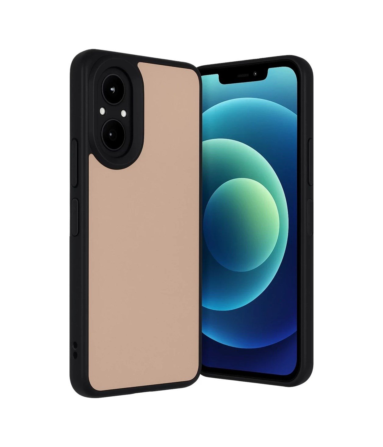 Realme 12 Lite Uyumlu Kılıf Aras Deri Kapak - Pudra Belirtilmemiş