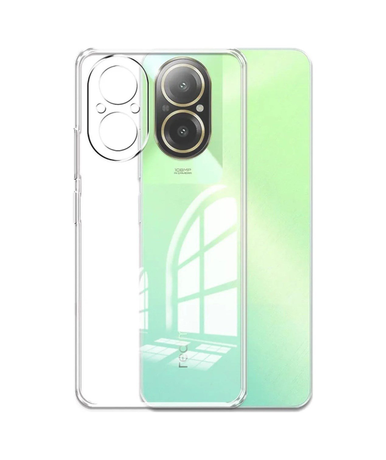 Realme 12 Lite Uyumlu Kılıf Lüx Şeffaf Silikon Belirtilmemiş