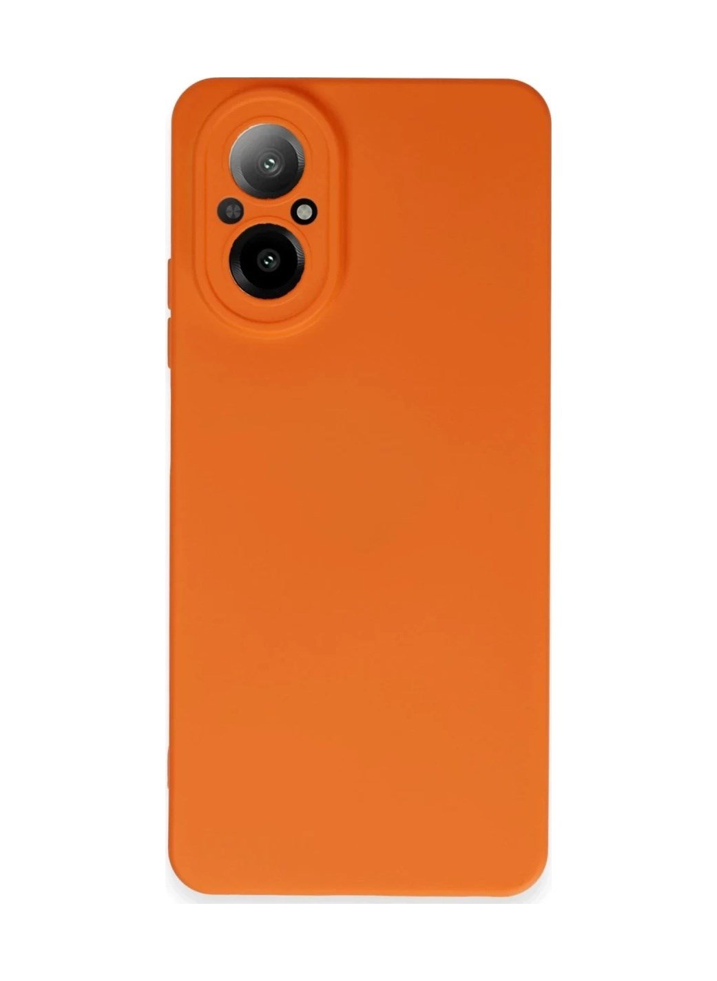 Realme 12 Lite Uyumlu Kılıf Nano İçi Kadife Silikon - Turuncu Belirtilmemiş