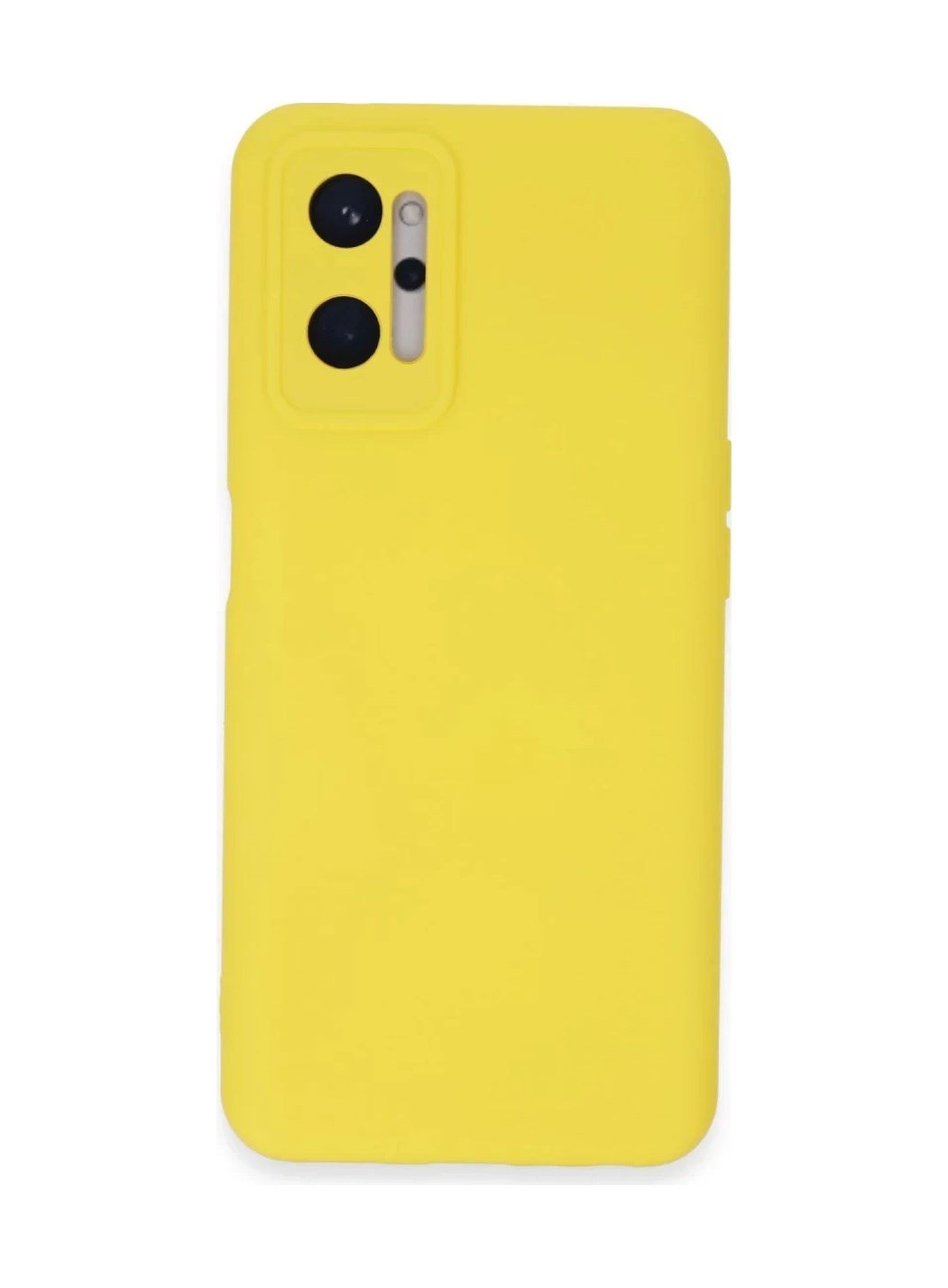 Realme 9i 4g Uyumlu Kılıf Nano İçi Kadife Silikon - Sarı Belirtilmemiş