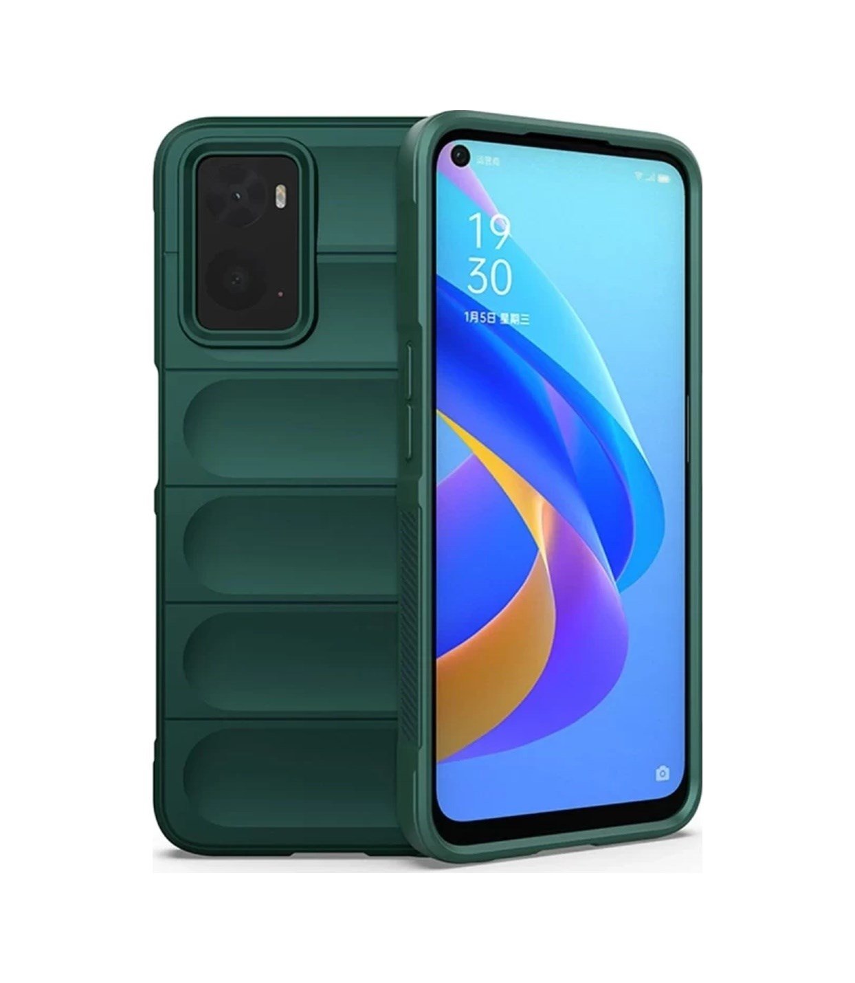 Realme 9i 4g Uyumlu Kılıf Optimum Silikon - Koyu Yeşil Belirtilmemiş