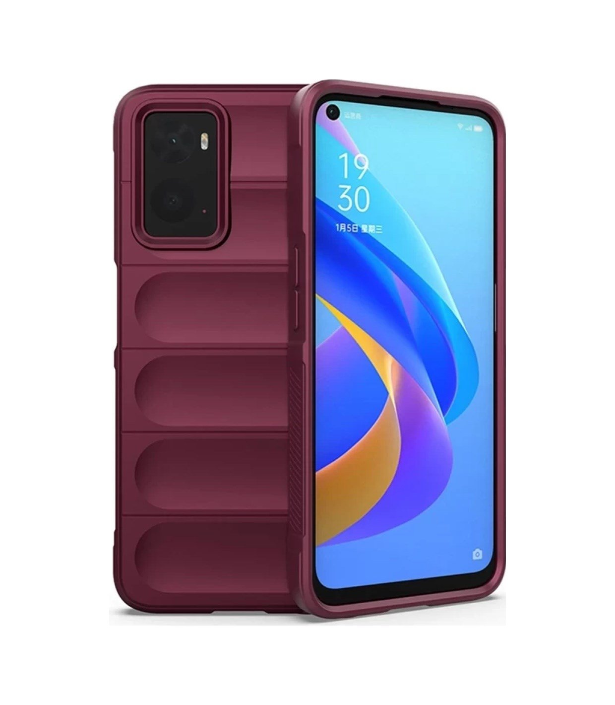 Realme 9i 4g Uyumlu Kılıf Optimum Silikon - Bordo Belirtilmemiş