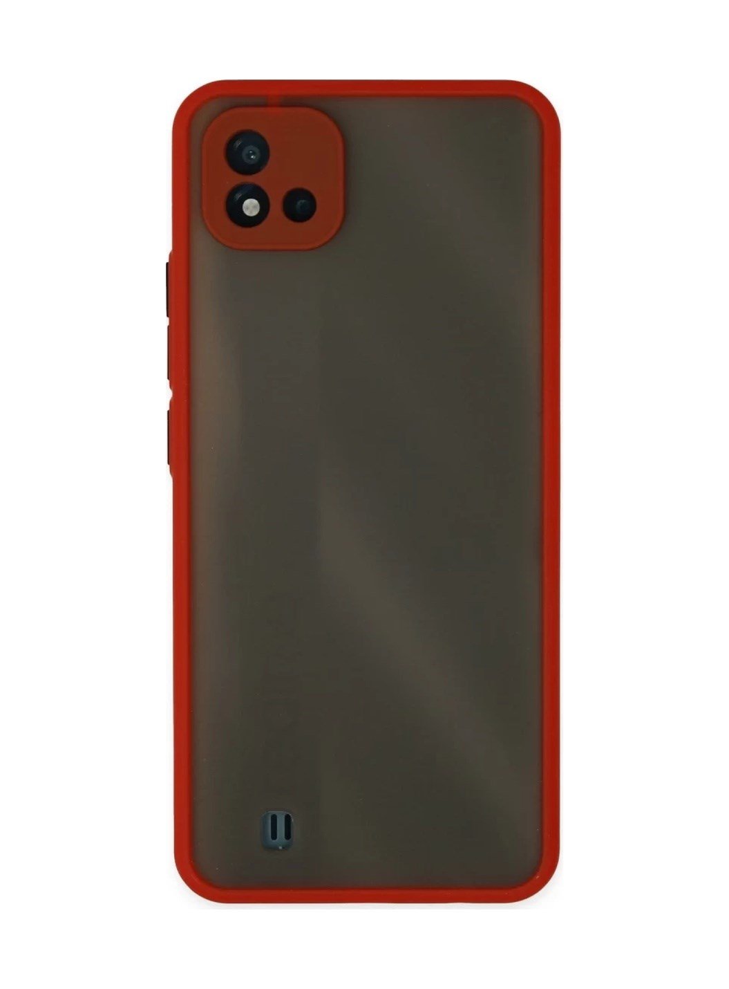 Realme C11 2021 Uyumlu Kılıf Montreal Silikon Kapak - Kırmızı Belirtilmemiş