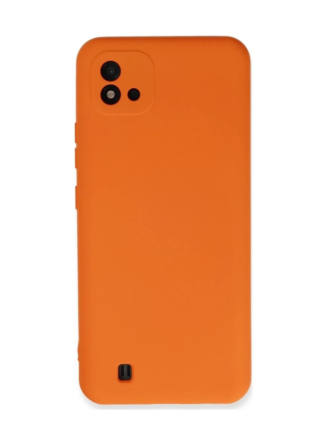 Realme C11 2021 Uyumlu Kılıf Nano İçi Kadife Silikon - Turuncu Belirtilmemiş