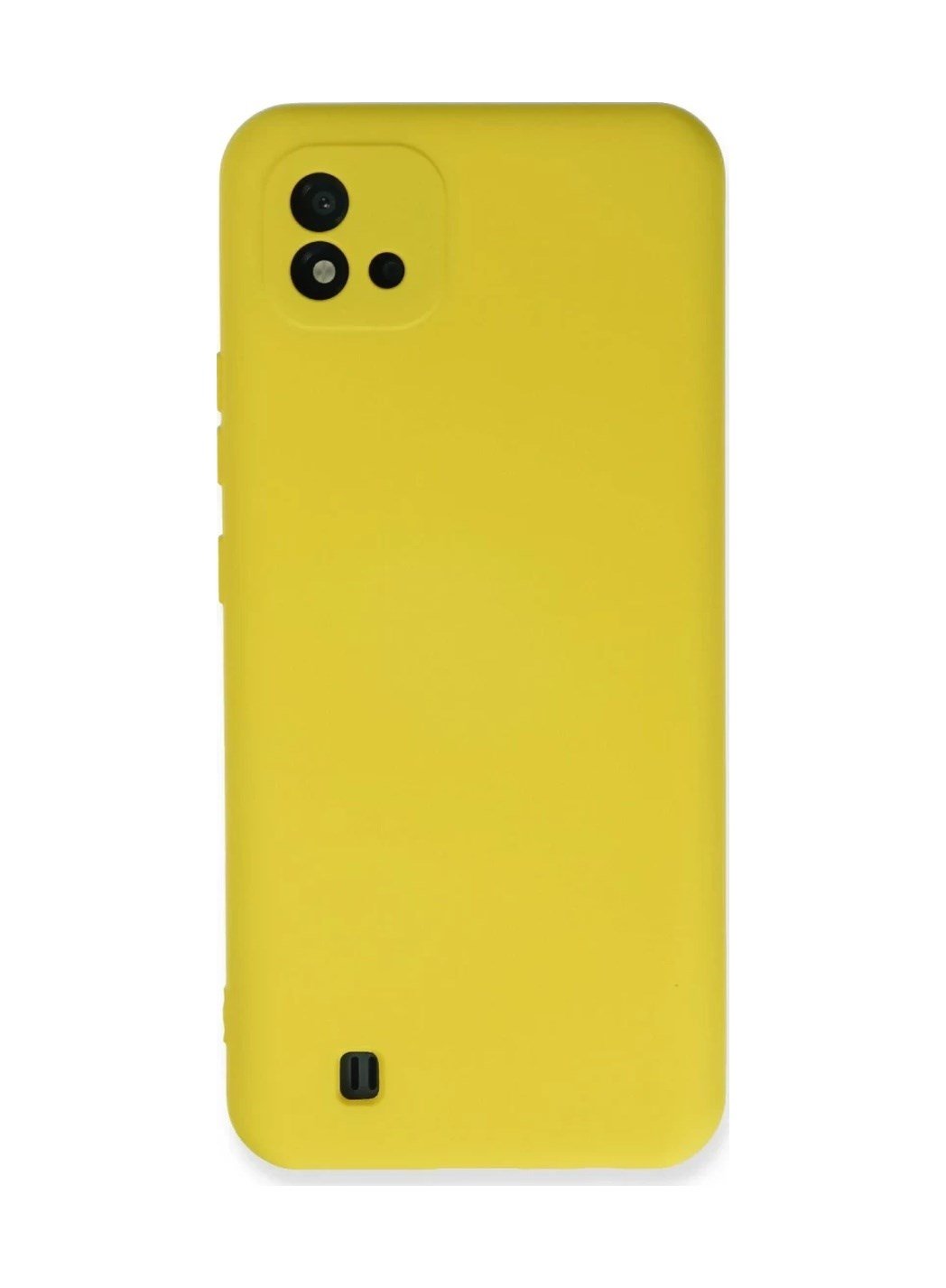 Realme C11 2021 Uyumlu Kılıf Nano İçi Kadife Silikon - Sarı Belirtilmemiş