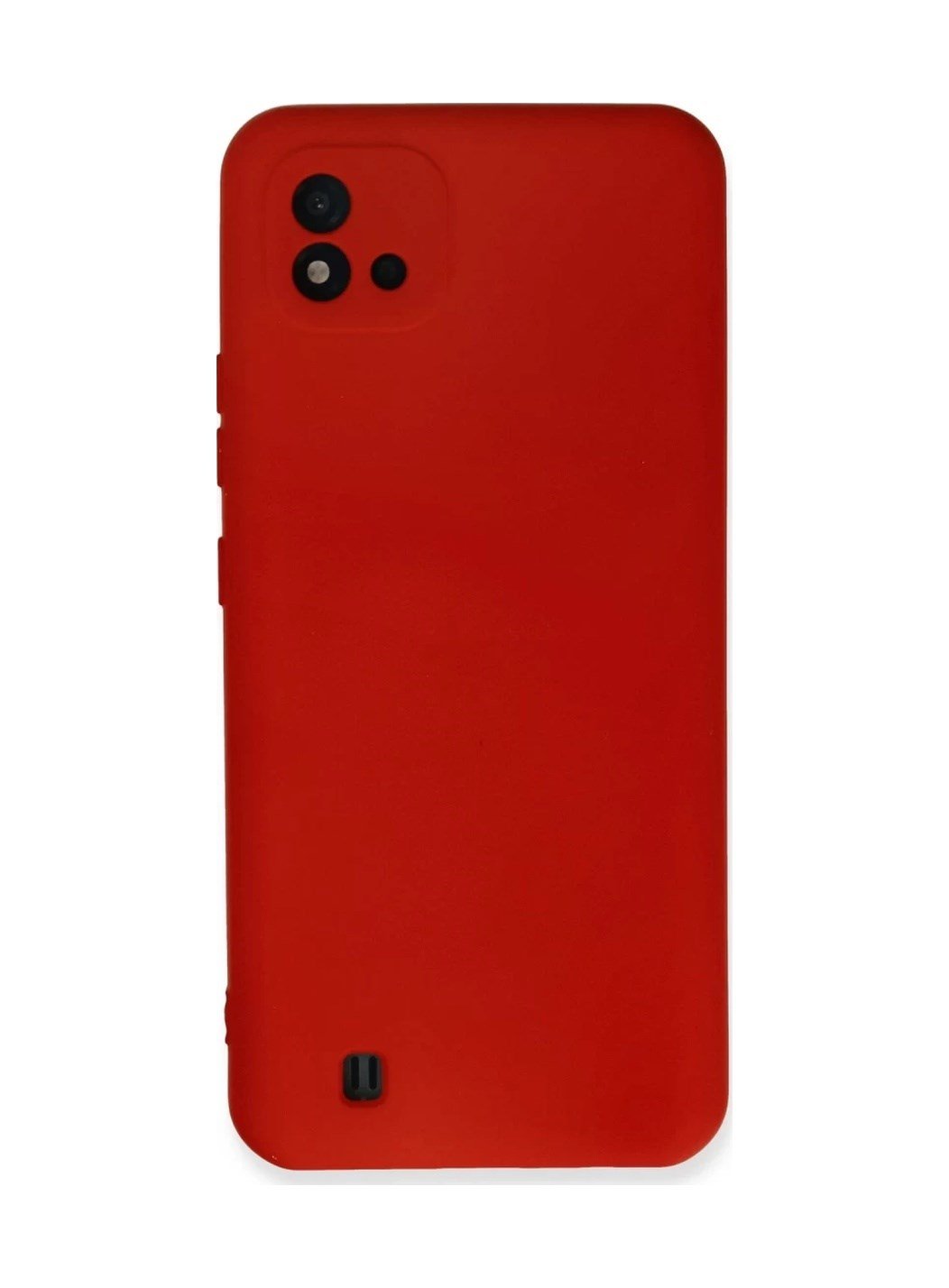 Realme C11 2021 Uyumlu Kılıf Nano İçi Kadife Silikon - Kırmızı Belirtilmemiş