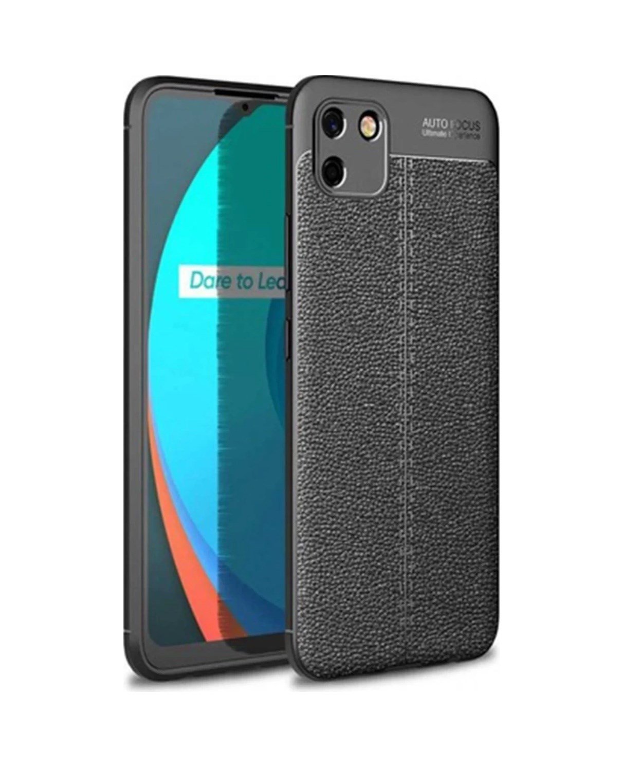 Realme C11 Uyumlu Kılıf Auto Focus Kapak - Siyah Belirtilmemiş